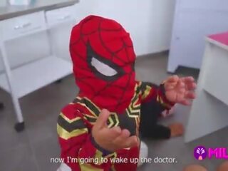 คนแคระ spider-man defeats clinics thief และ ยอดเยี่ยม maryam ดูด ของเขา cock&period;&period;&period; hero หรือ villain&quest;
